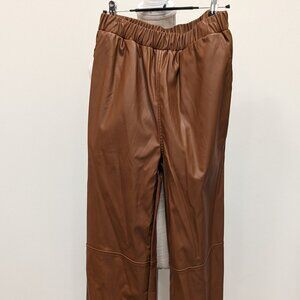 Vanilla Bay camel leather pants